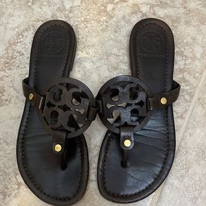Tory Burch Miller sandal size 6.5 dark brown